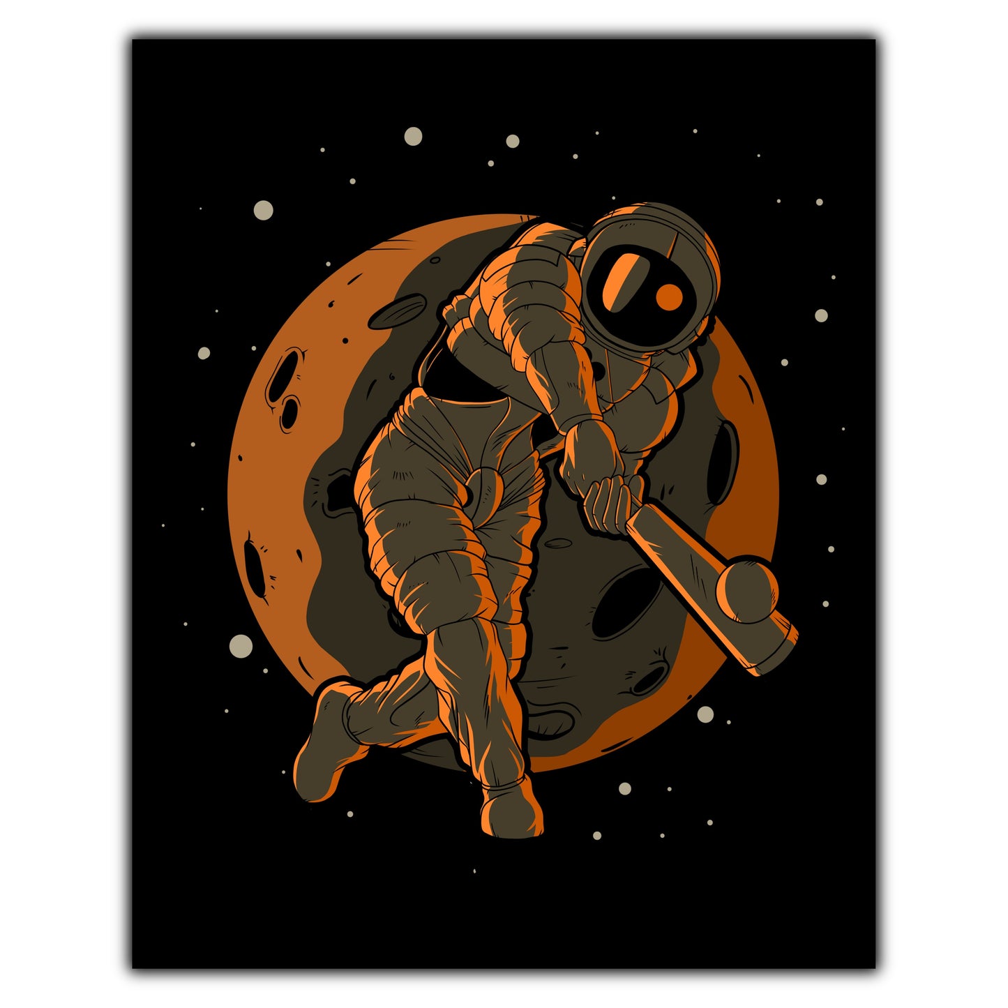 Cricket Astronaut Outer Space Spaceman 8"x10" Wall Art Print