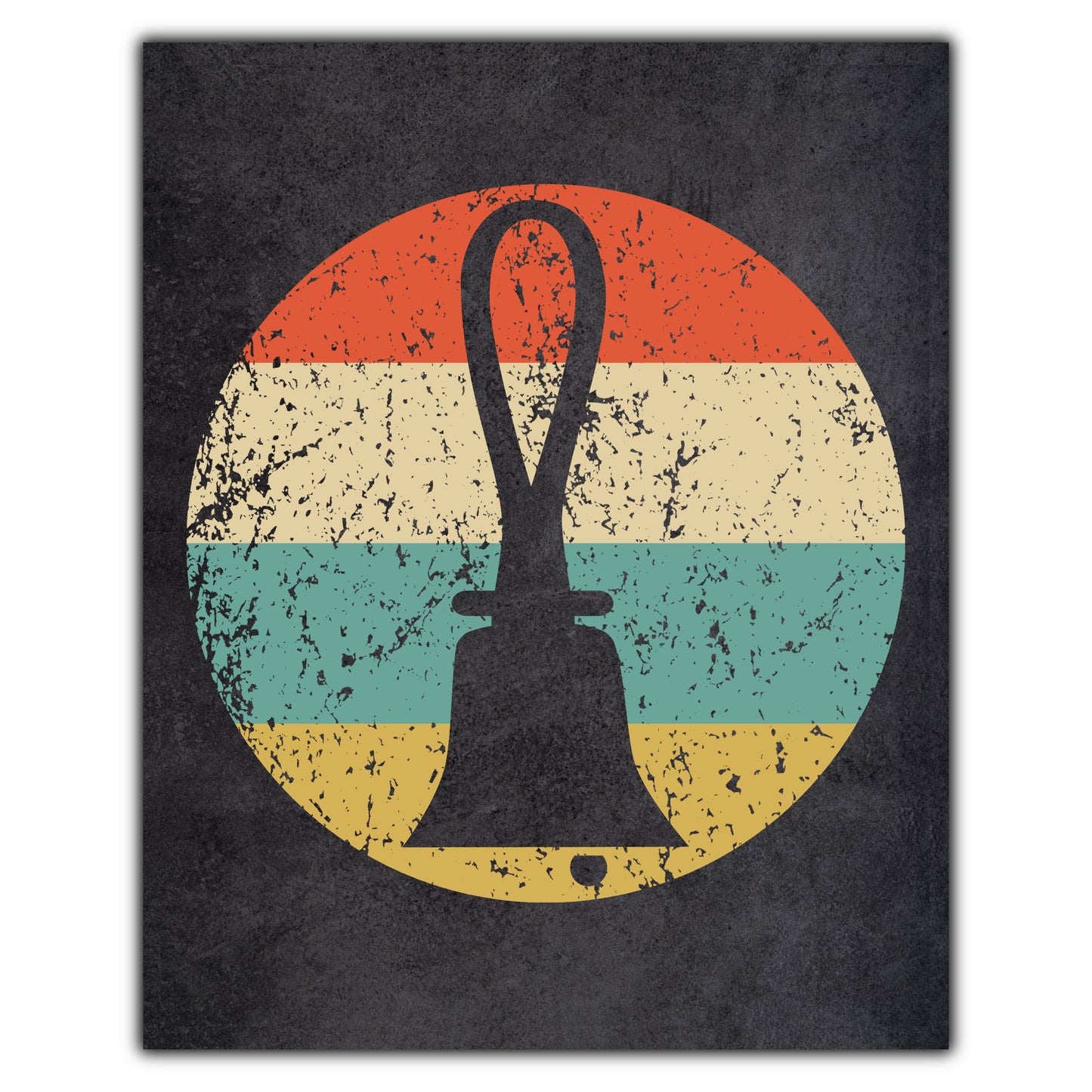 Bells Musical Instrument Music Icon Retro 8"x10" Wall Art Print
