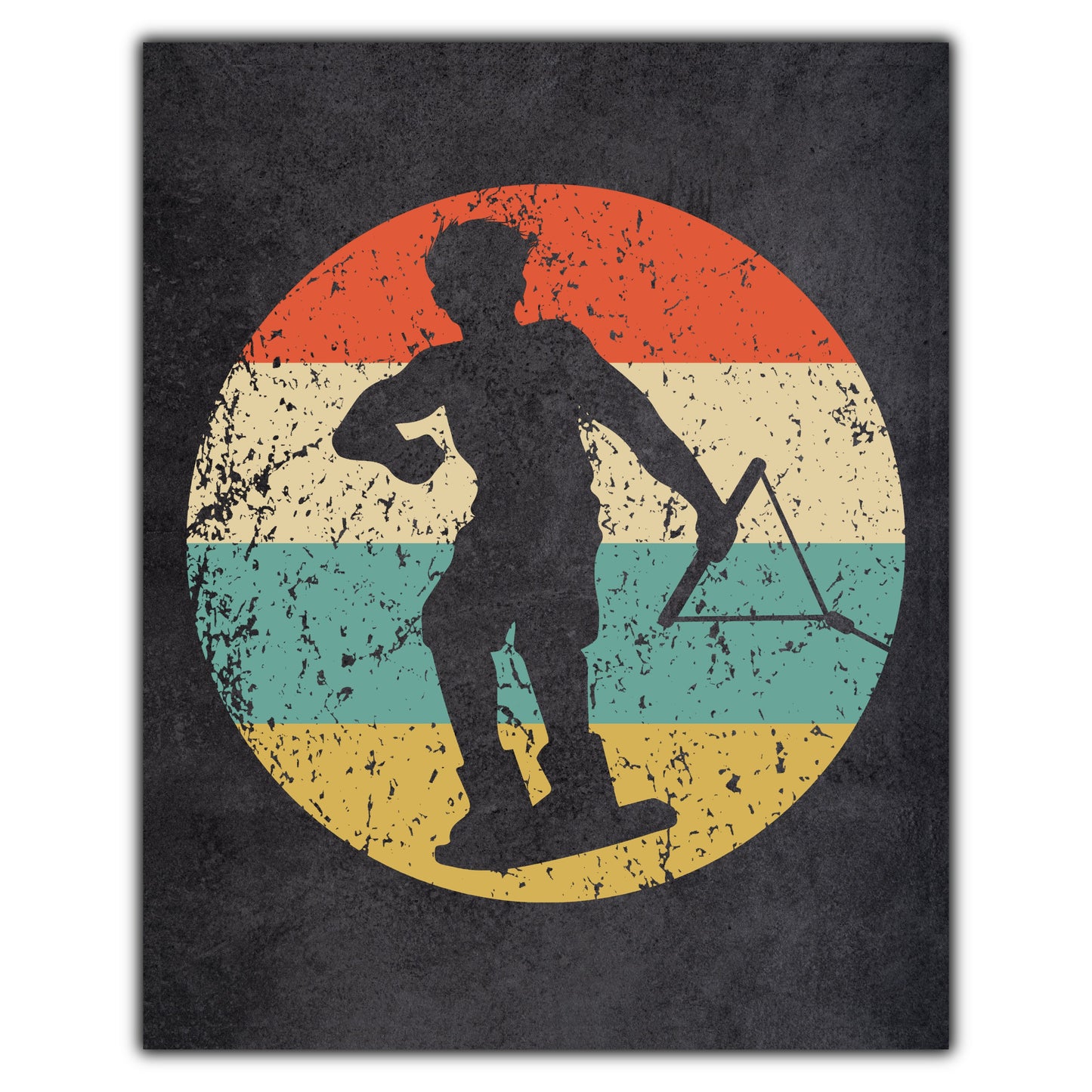 Wakeboarder Wakeboarding Sports Icon Retro 8"x10" Wall Art Print
