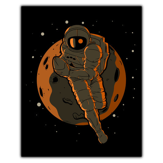 Rugby Astronaut Outer Space Spaceman 8"x10" Wall Art Print