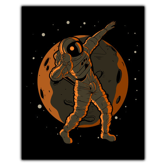 Shot Put Astronaut Outer Space Spaceman 8"x10" Wall Art Print