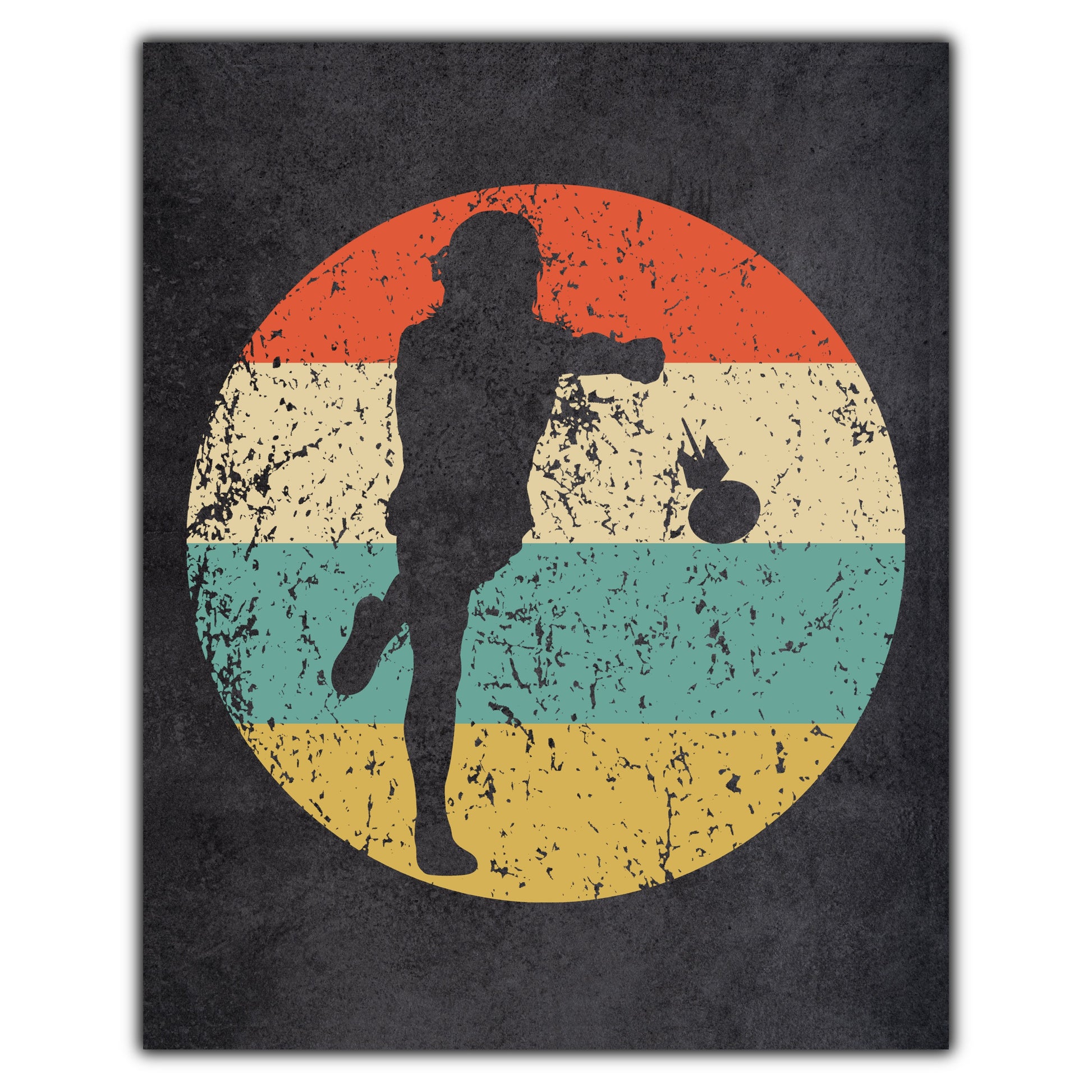 Lawn Darts Player Icon Retro 8"x10" Wall Art Print