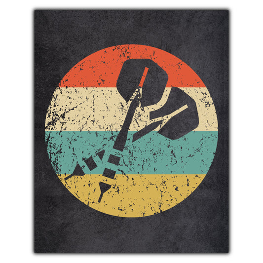 Darts Icon Retro 8"x10" Wall Art Print