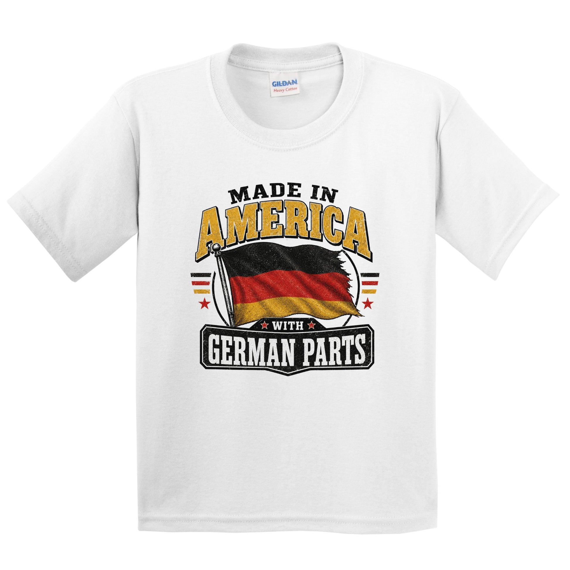 Made In America With German Parts Germany Flag Youth T-Shirt