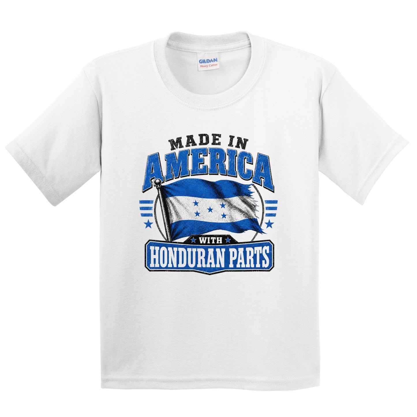 Made In America With Honduran Parts Honduras Flag Youth T-Shirt