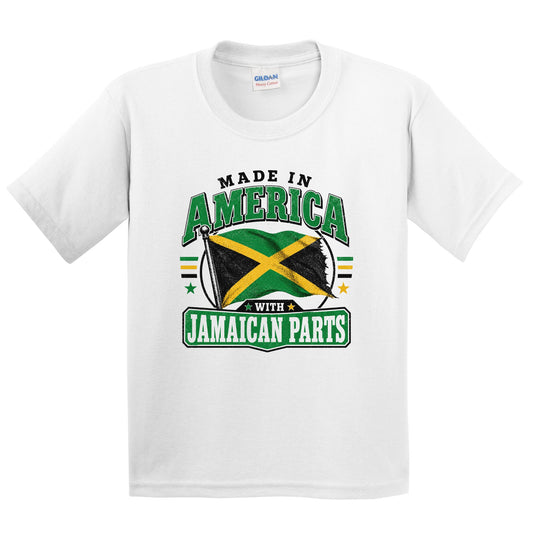 Made In America With Jamaican Parts Jamaica Flag Youth T-Shirt