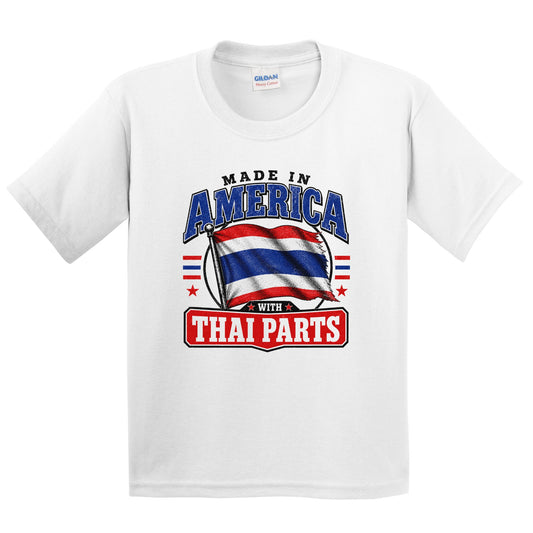Made In America With Thai Parts Thailand Flag Youth T-Shirt