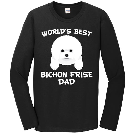 World's Best Bichon Frise Dad Dog Owner Long Sleeve T-Shirt