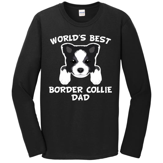 World's Best Border Collie Dad Dog Owner Long Sleeve T-Shirt