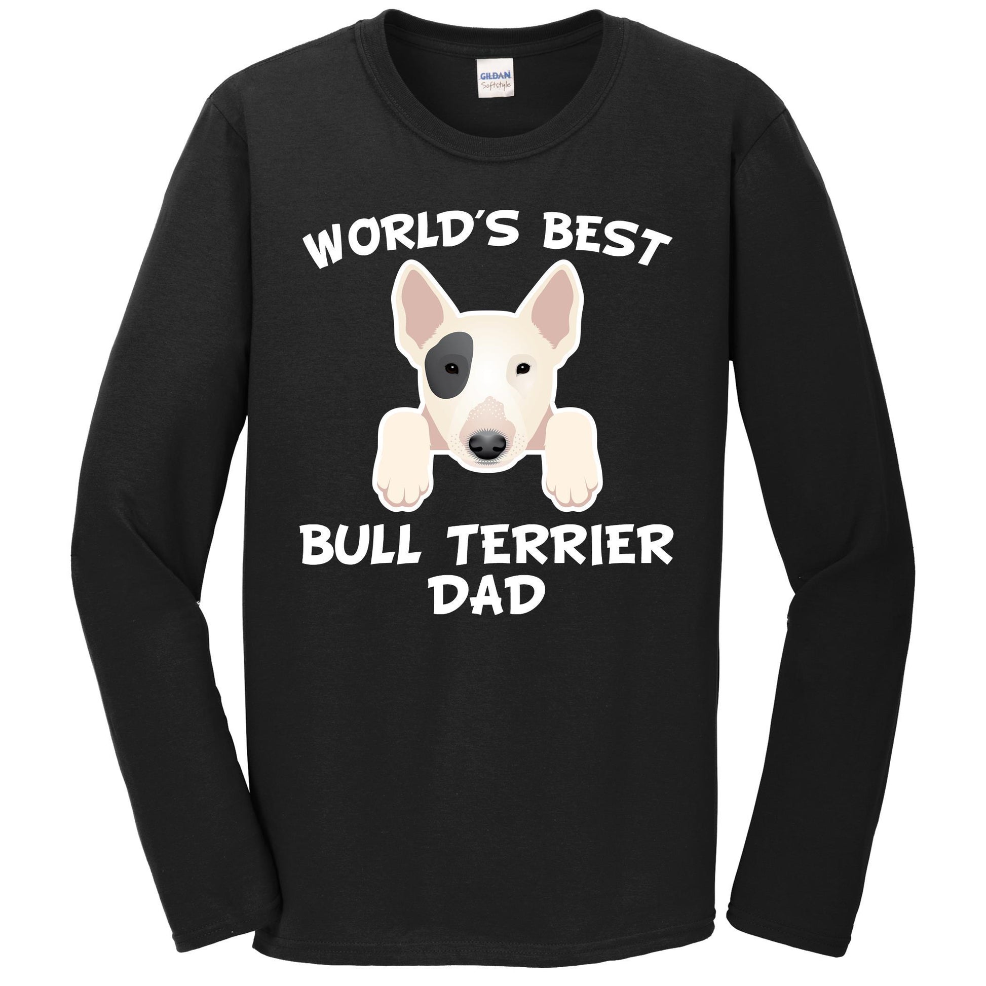 World's Best Bull Terrier Dad Dog Owner Long Sleeve T-Shirt