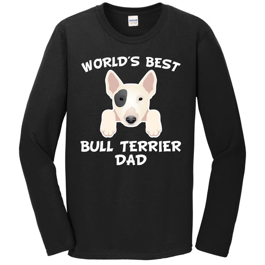 World's Best Bull Terrier Dad Dog Owner Long Sleeve T-Shirt