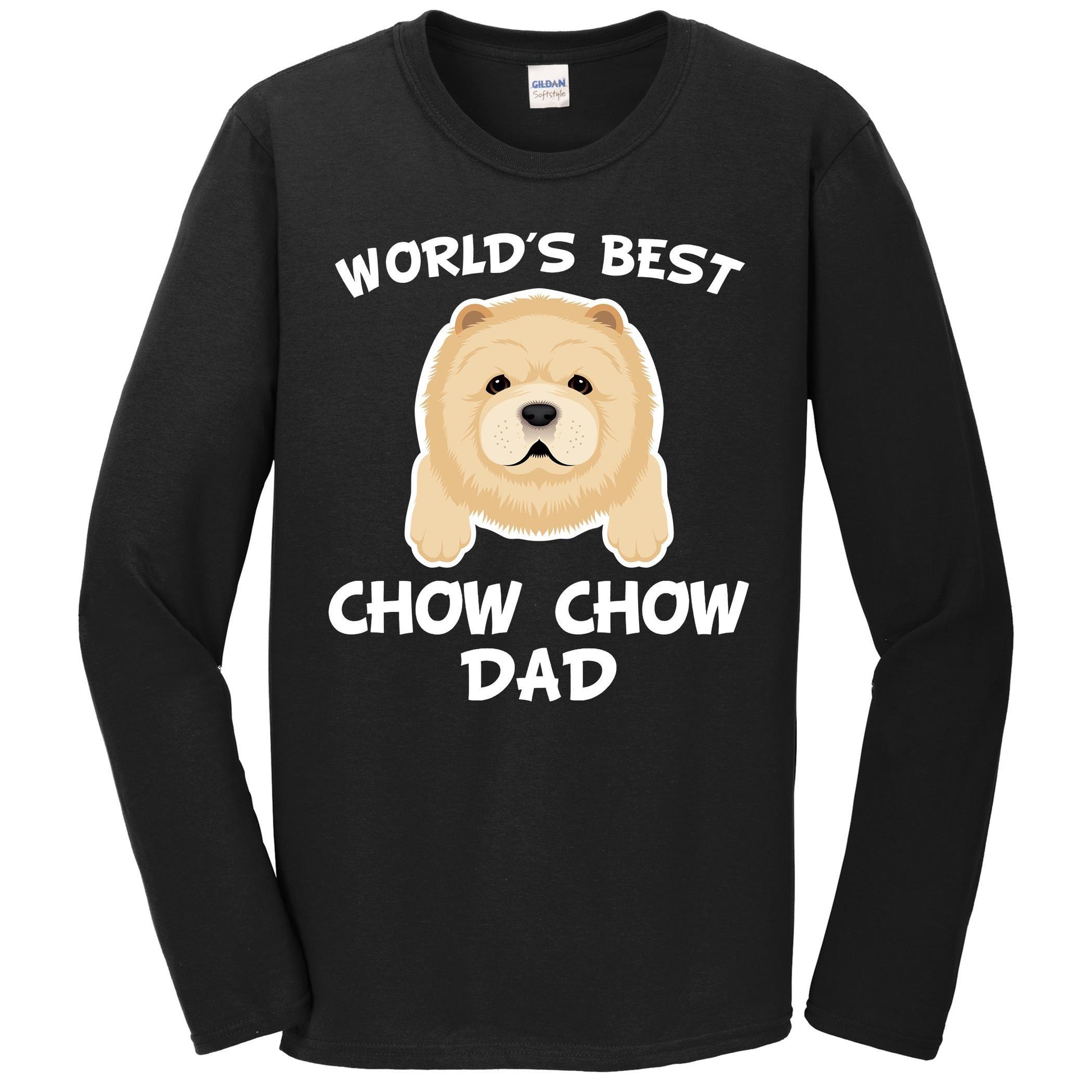 World's Best Chow Chow Dad Dog Owner Long Sleeve T-Shirt