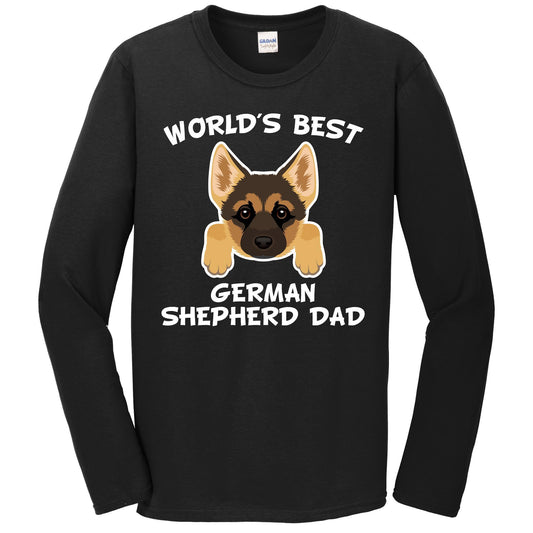 World's Best German Shepherd Dad Dog Owner Long Sleeve T-Shirt
