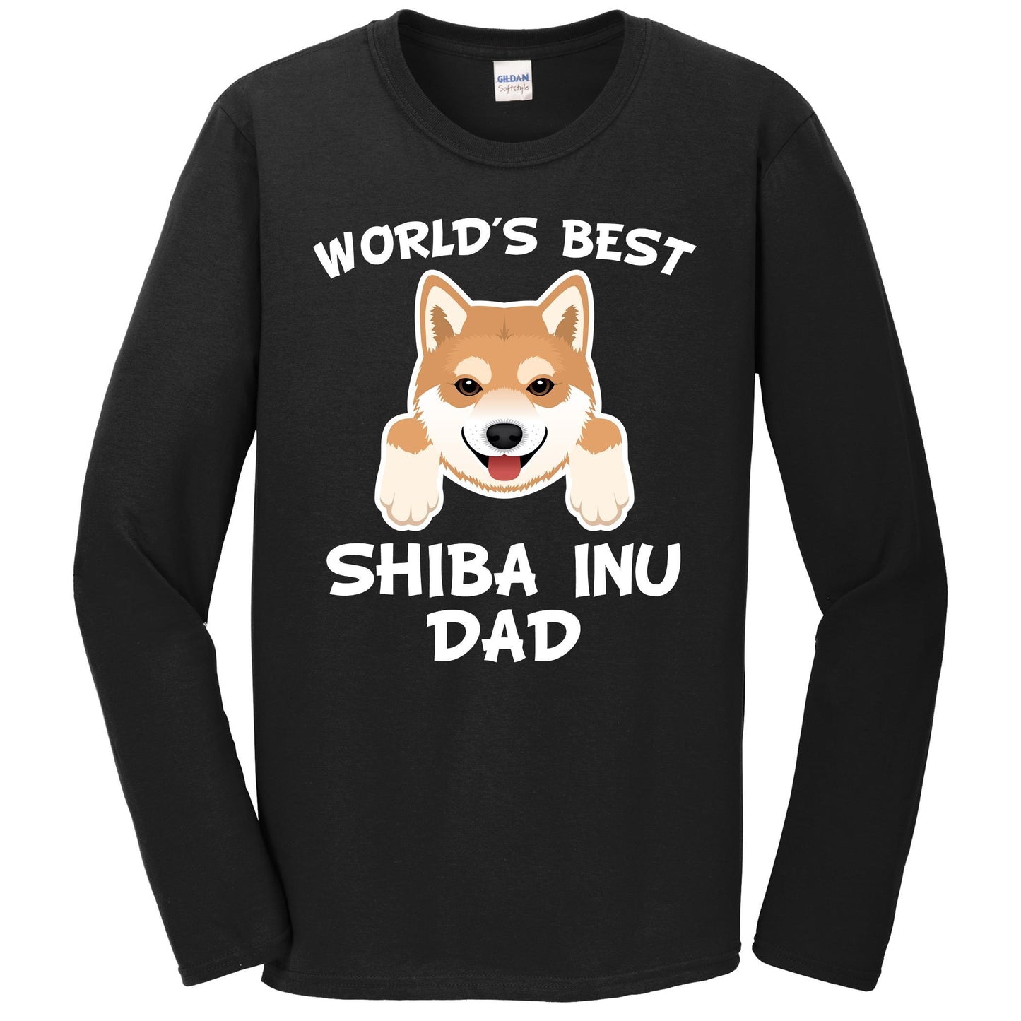 World's Best Shiba Inu Dad Dog Owner Long Sleeve T-Shirt