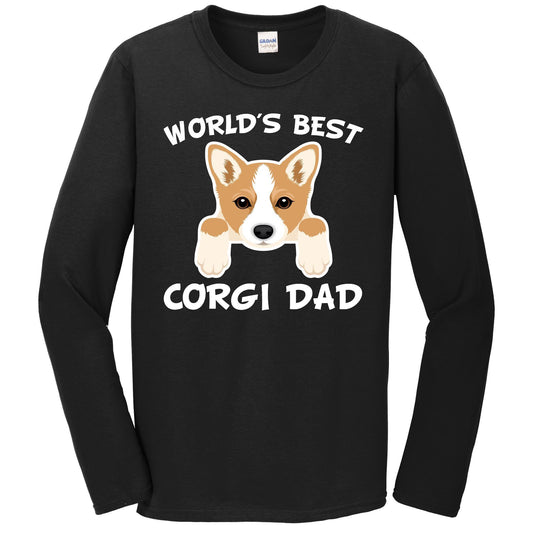 World's Best Corgi Dad Dog Owner Long Sleeve T-Shirt