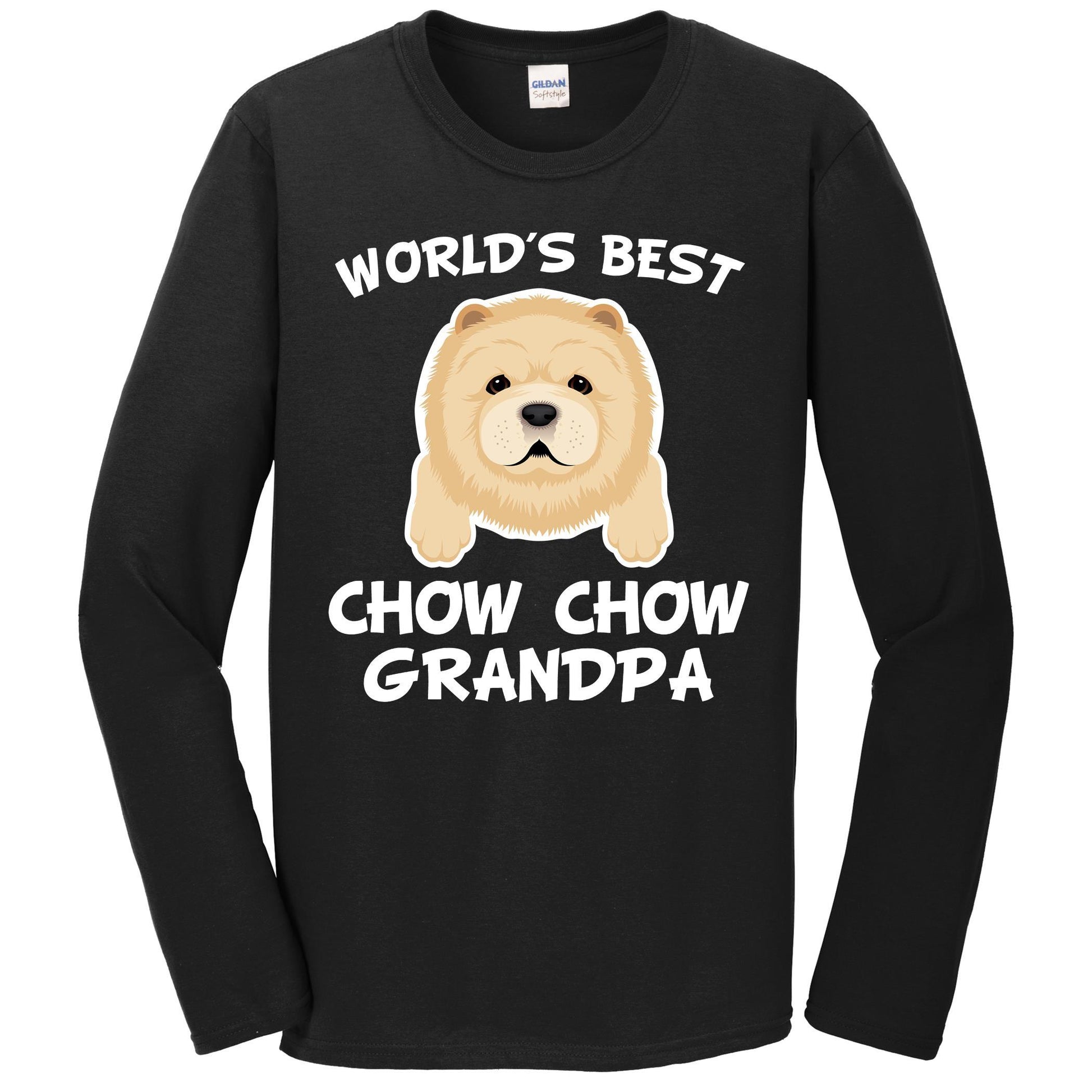 World's Best Chow Chow Grandpa Dog Granddog Long Sleeve T-Shirt