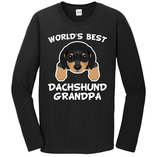 World's Best Dachshund Grandpa Dog Granddog Long Sleeve T-Shirt