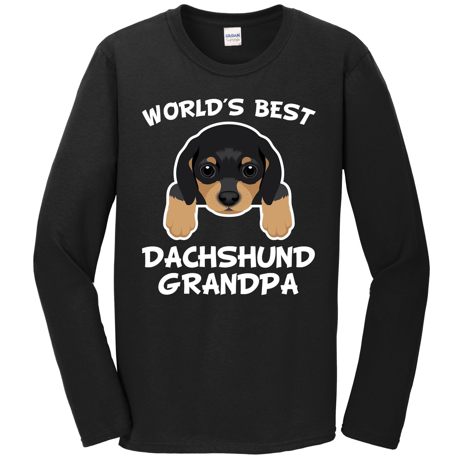 World's Best Dachshund Grandpa Dog Granddog Long Sleeve T-Shirt