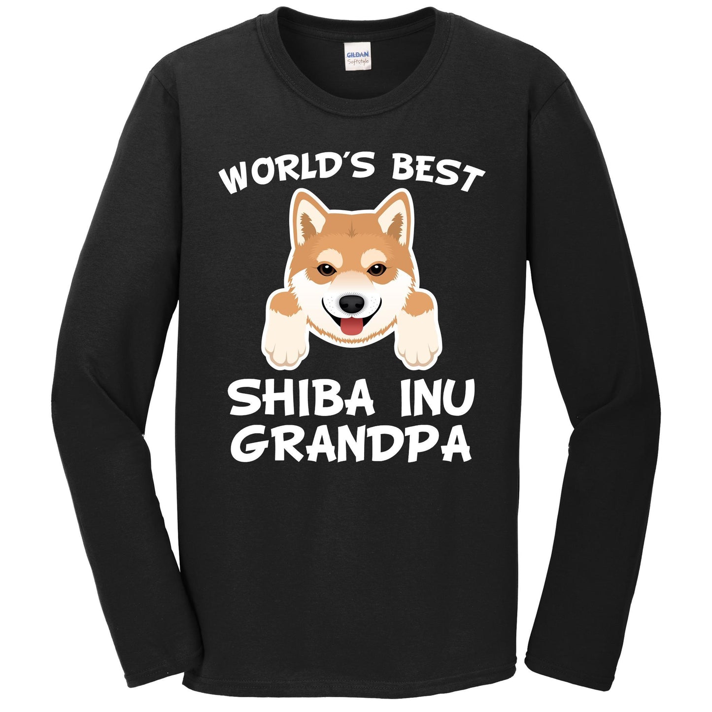 World's Best Shiba Inu Grandpa Dog Granddog Long Sleeve T-Shirt