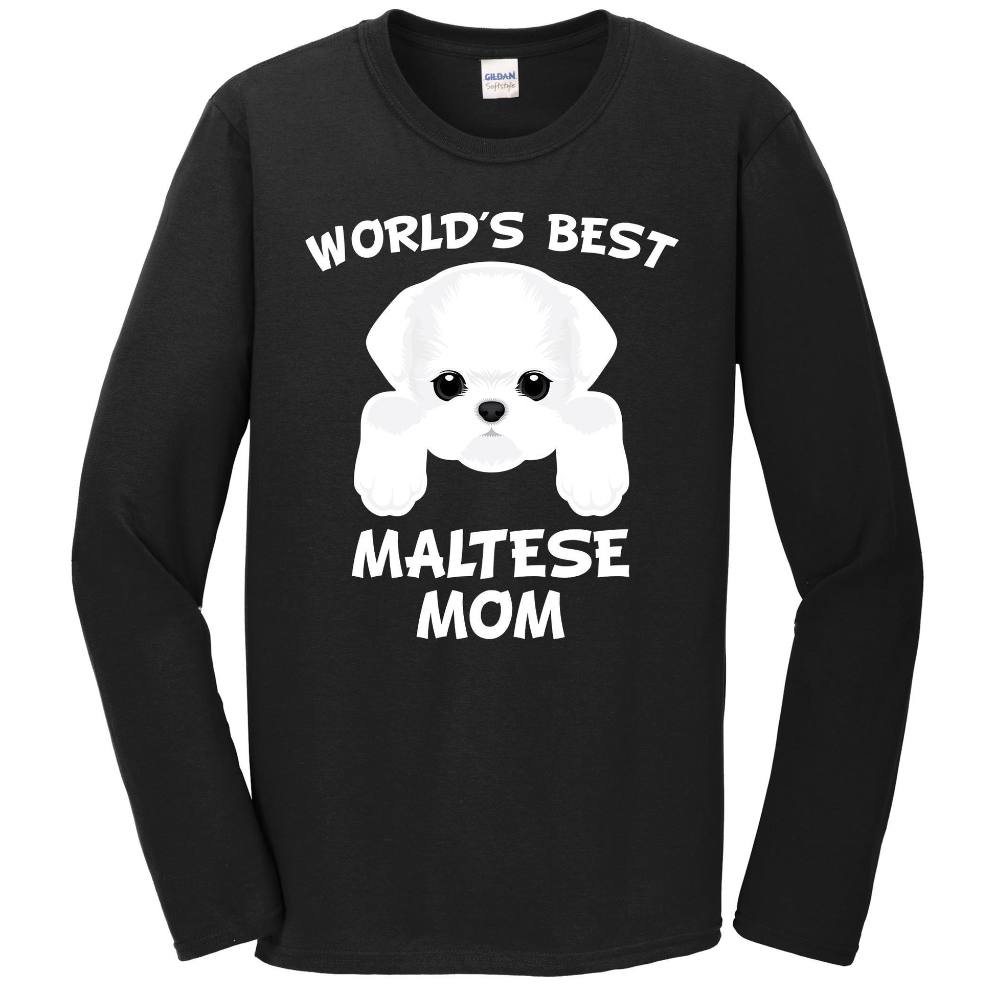 World's Best Maltese Mom Dog Owner Long Sleeve T-Shirt