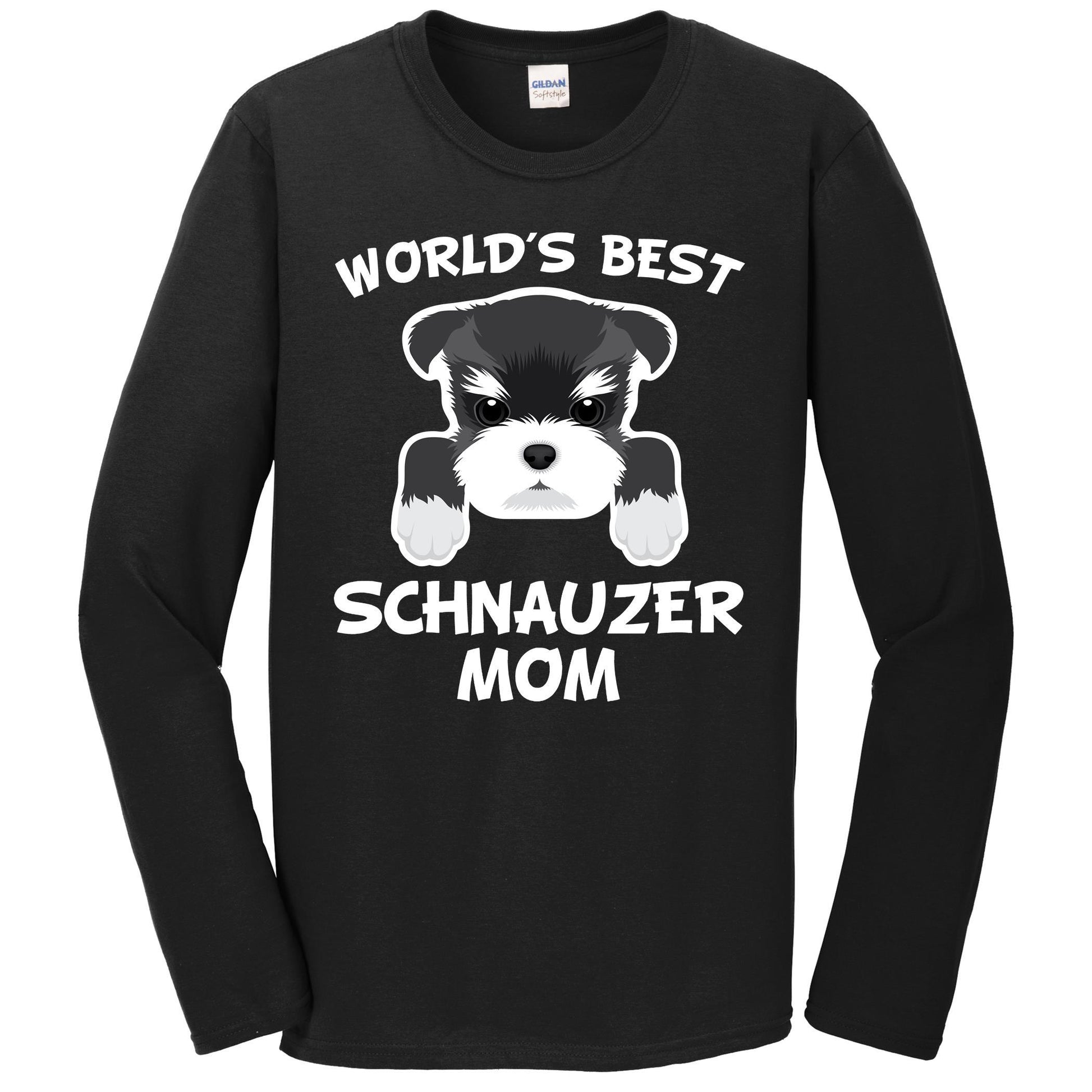 World's Best Schnauzer Mom Dog Owner Long Sleeve T-Shirt