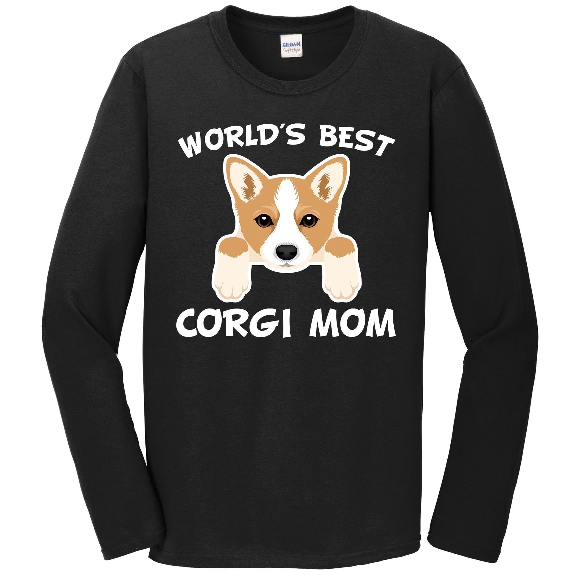 World's Best Corgi Mom Dog Owner Long Sleeve T-Shirt