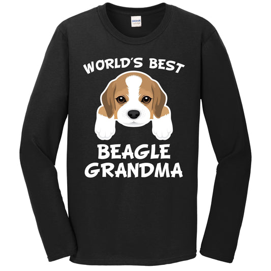 World's Best Beagle Grandma Dog Granddog Long Sleeve T-Shirt