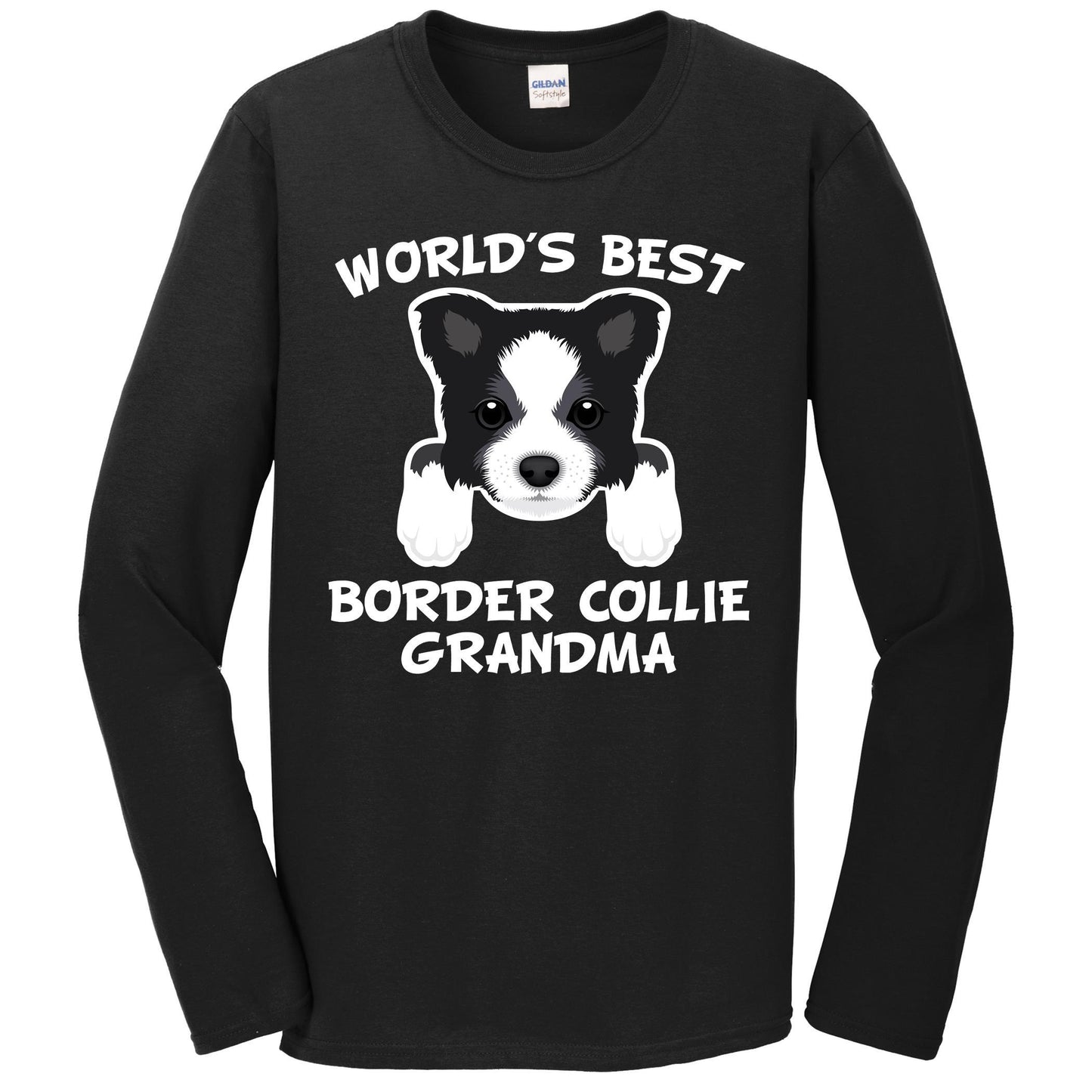 World's Best Border Collie Grandma Dog Granddog Long Sleeve T-Shirt