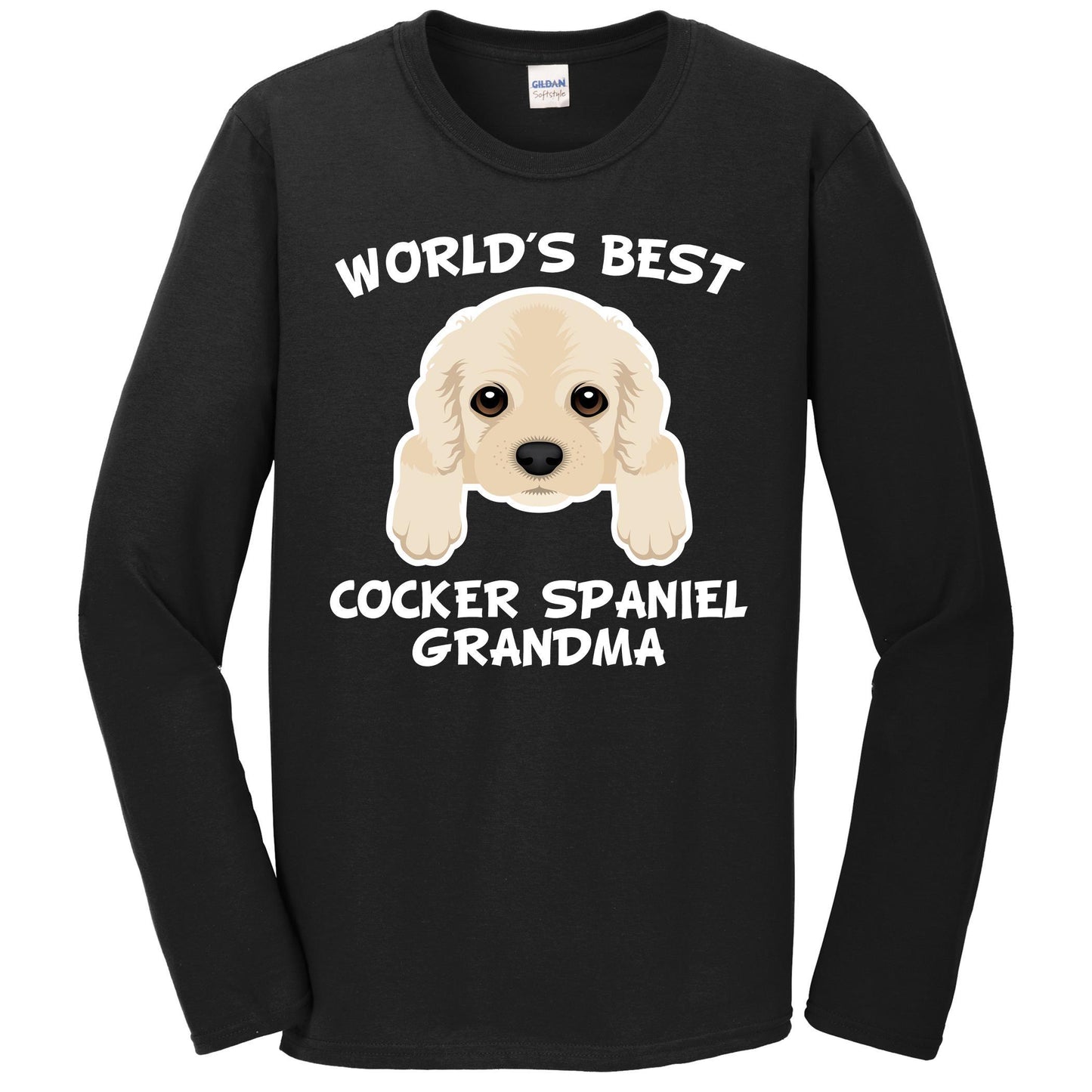 World's Best Cocker Spaniel Grandma Dog Granddog Long Sleeve T-Shirt