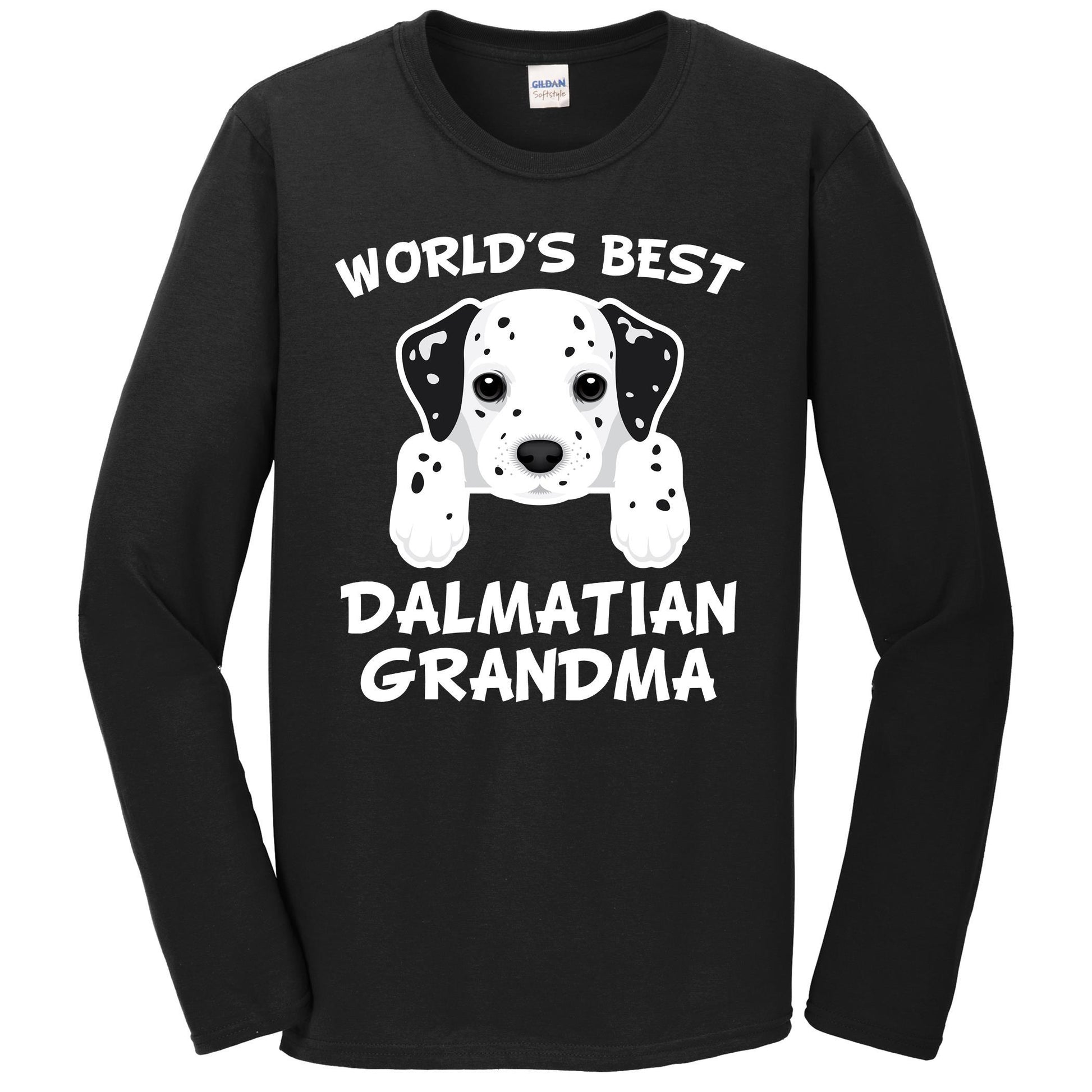 World's Best Dalmatian Grandma Dog Granddog Long Sleeve T-Shirt