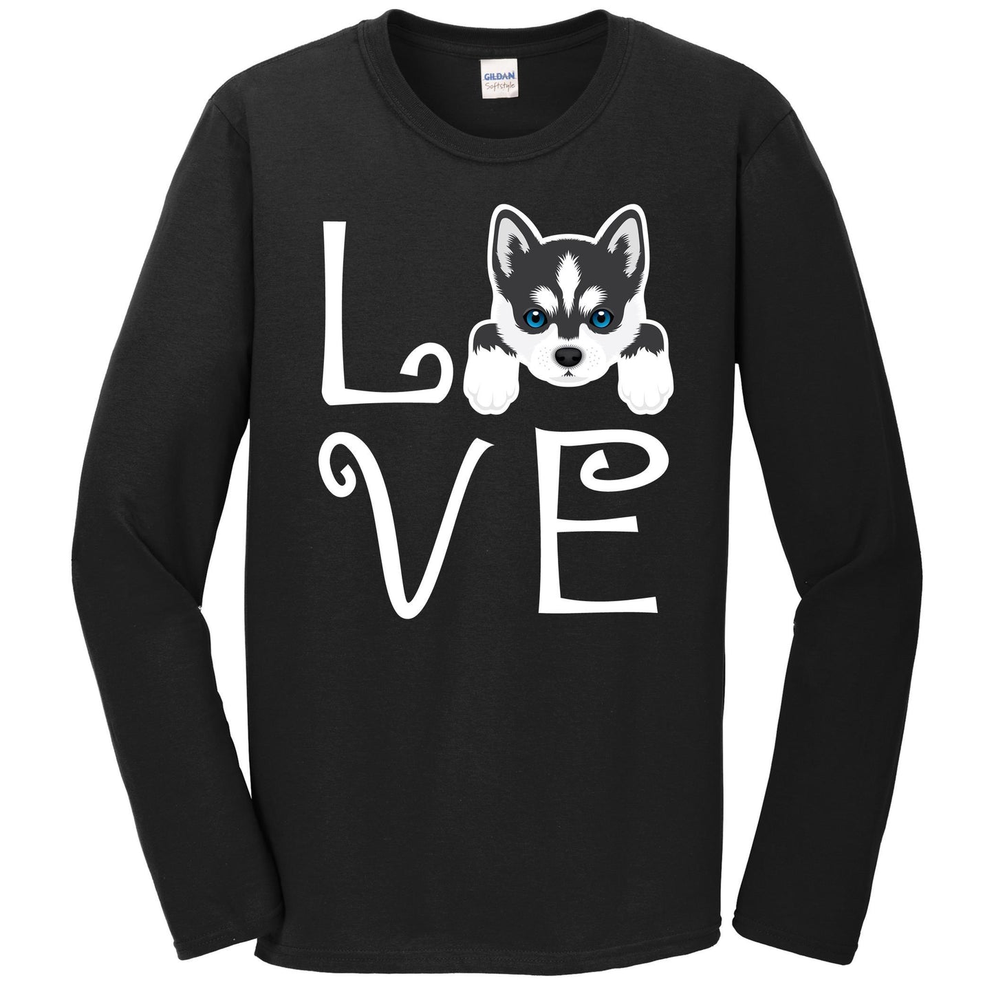 Siberian Husky Love Dog Owner Husky Puppy Long Sleeve T-Shirt