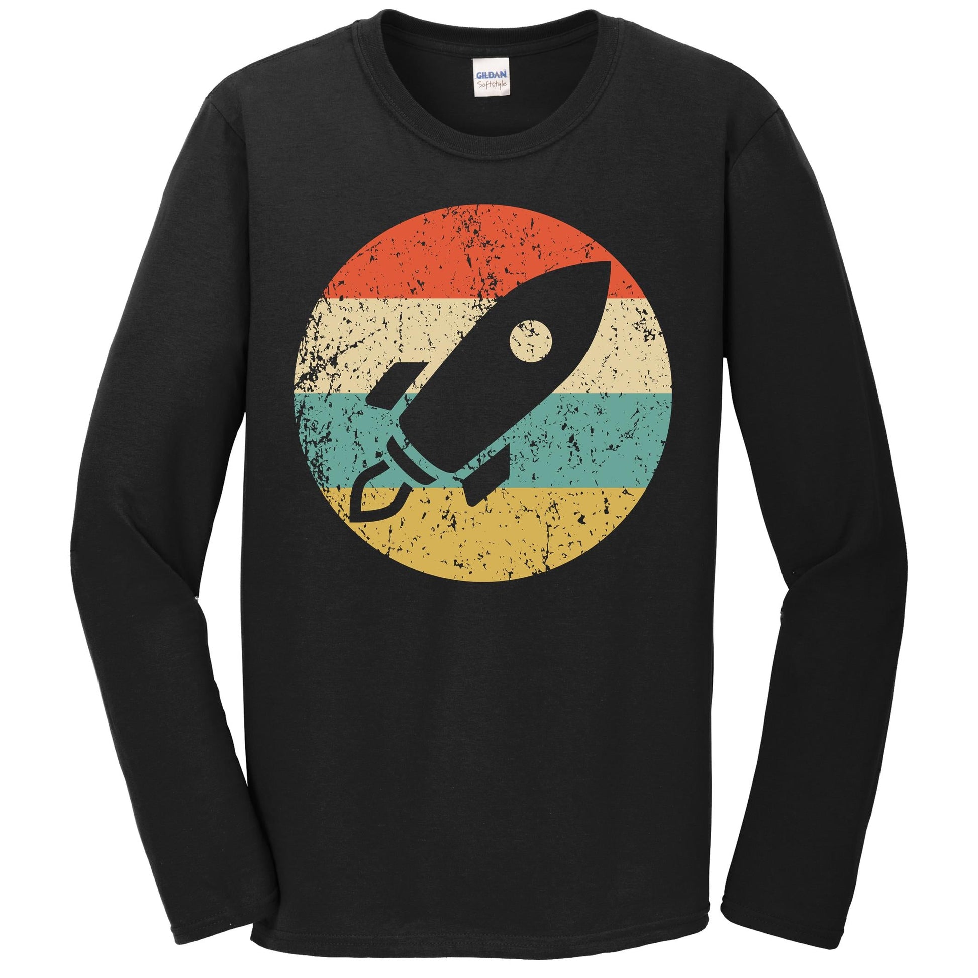 Astronaut Shirt - Vintage Retro Space Ship Long Sleeve T-Shirt