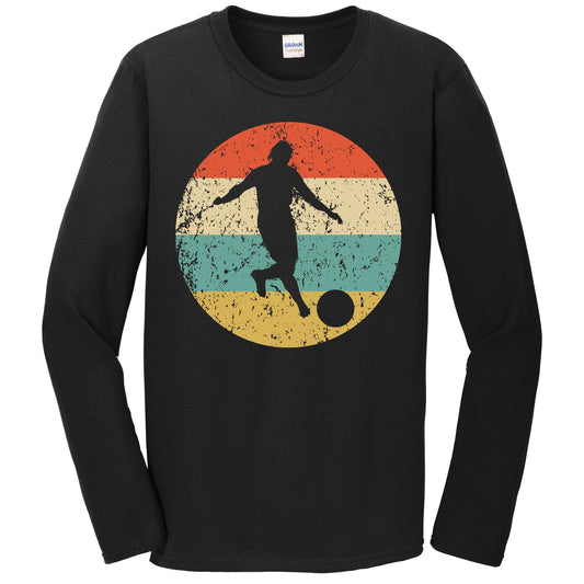 Kickball Shirt - Vintage Retro Kickball Player Long Sleeve T-Shirt