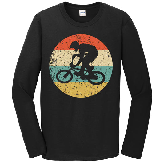 BMX Shirt - Vintage Retro BMX Bike Rider Long Sleeve T-Shirt