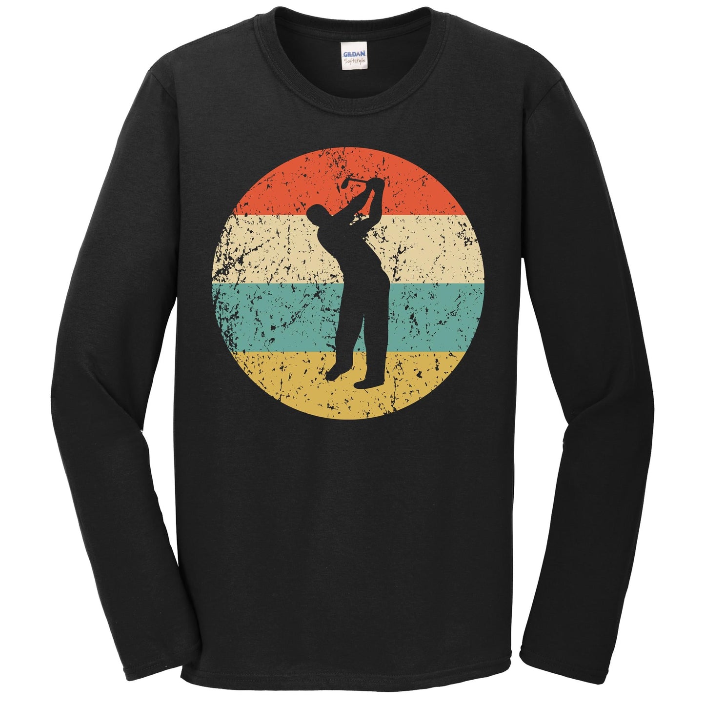 Golf Shirt - Vintage Retro Golfer Long Sleeve T-Shirt