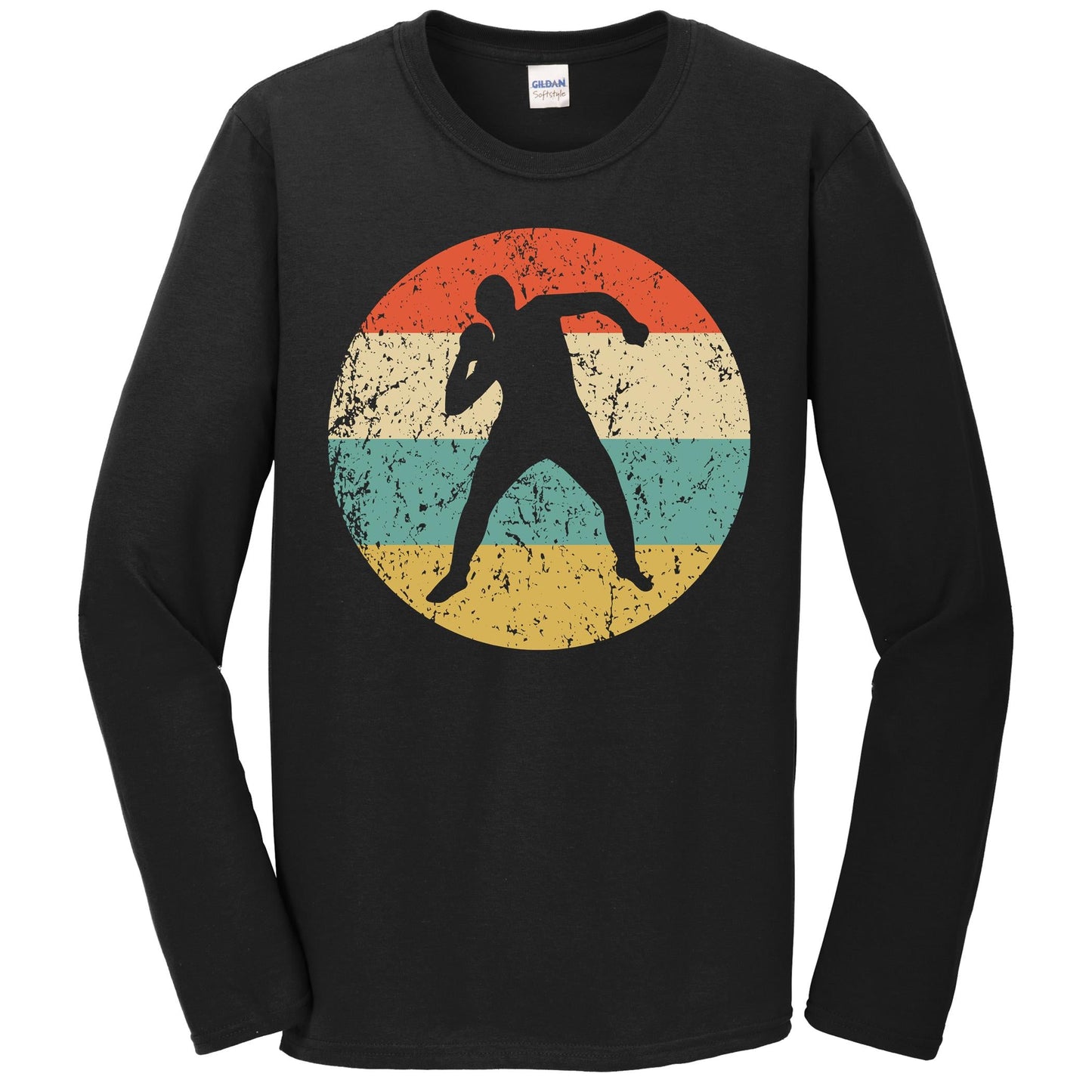 Shot Put Shirt - Vintage Retro Track And Field Long Sleeve T-Shirt