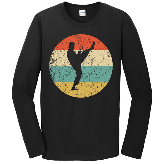 Karate Shirt - Vintage Retro Martial Arts Long Sleeve T-Shirt