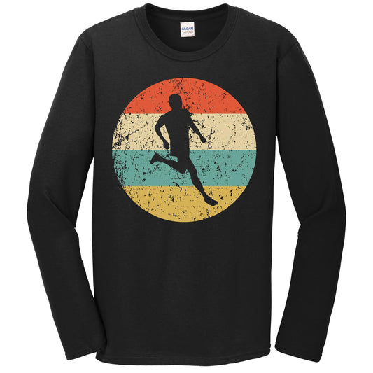 Running Shirt - Vintage Retro Runner Long Sleeve T-Shirt