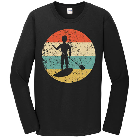 Paddleboarding Shirt - Vintage Retro Paddleboard Long Sleeve T-Shirt