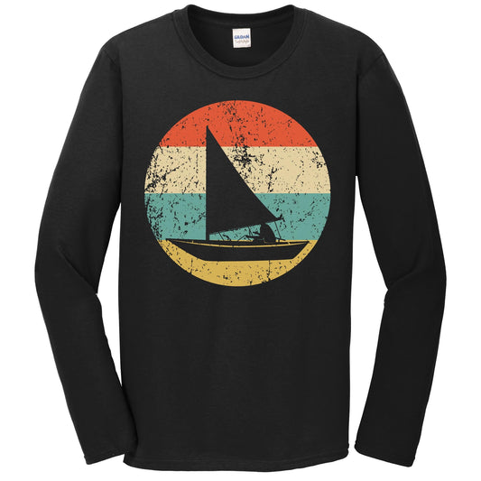 Sailing Shirt - Vintage Retro Sail Boat Long Sleeve T-Shirt