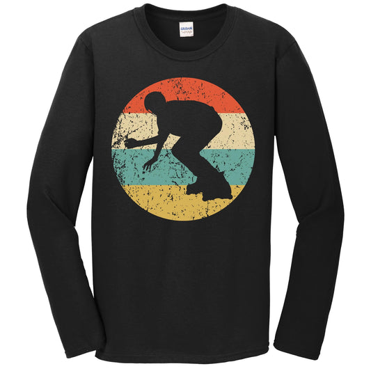 Inline Skating Shirt - Vintage Retro Skater Long Sleeve T-Shirt