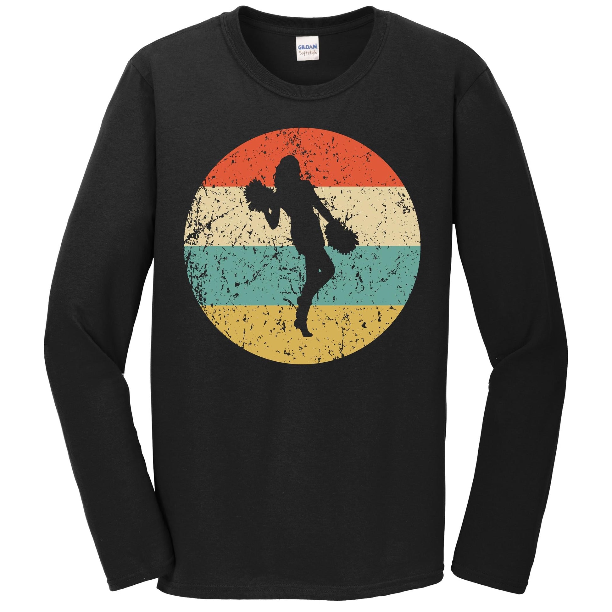 Cheerleading Shirt - Vintage Retro Cheerleader Long Sleeve T-Shirt