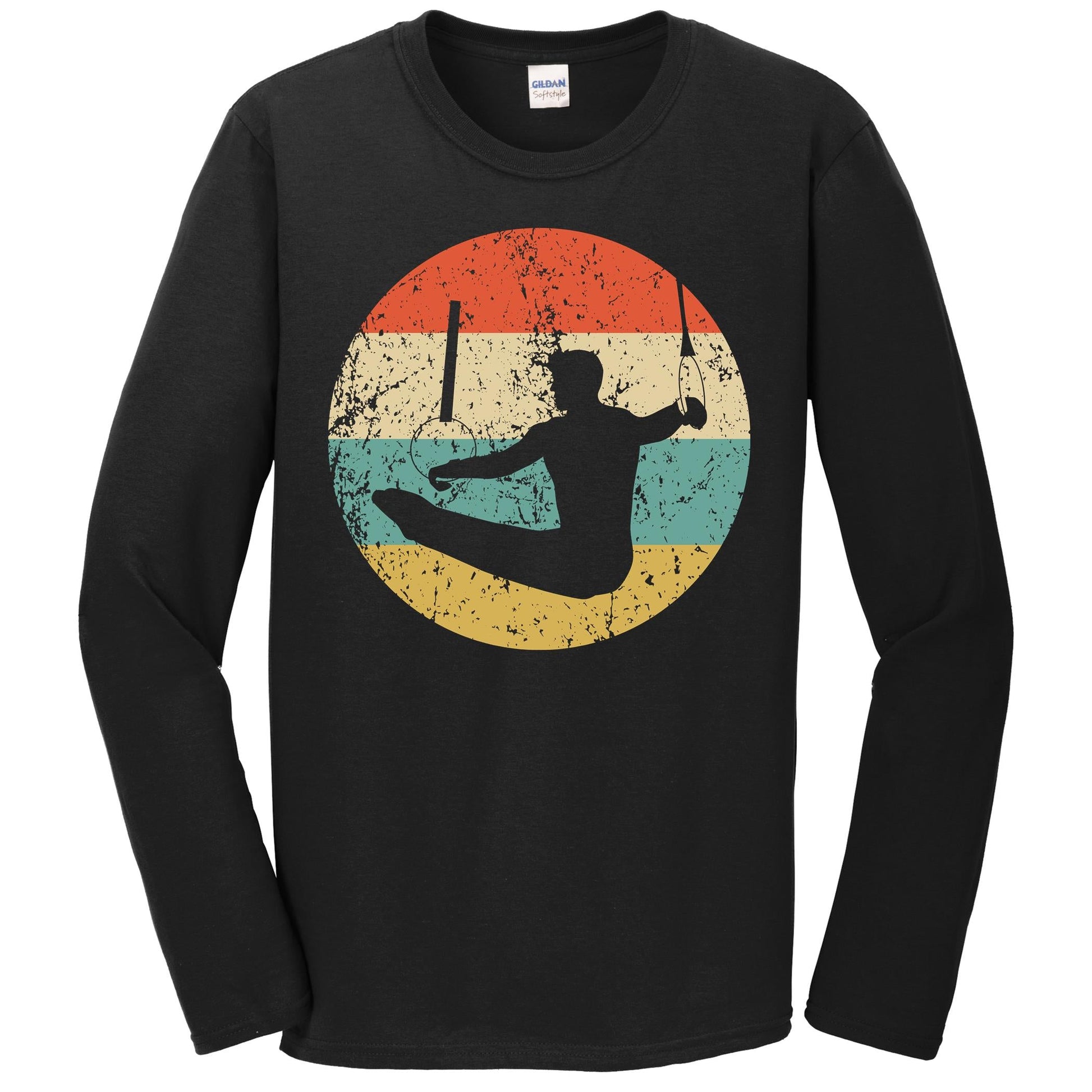 Gymnastics Shirt - Vintage Retro Gymnast Long Sleeve T-Shirt