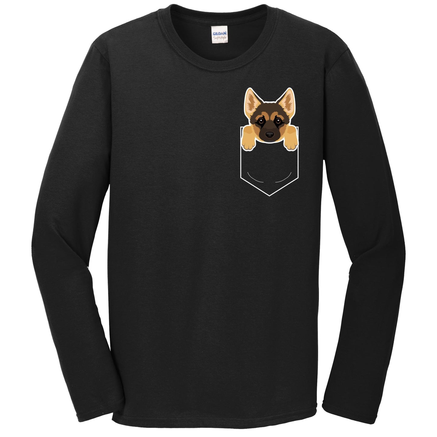 German Shepherd In My Pocket Cute Dog Owner Long Sleeve T-Shirt