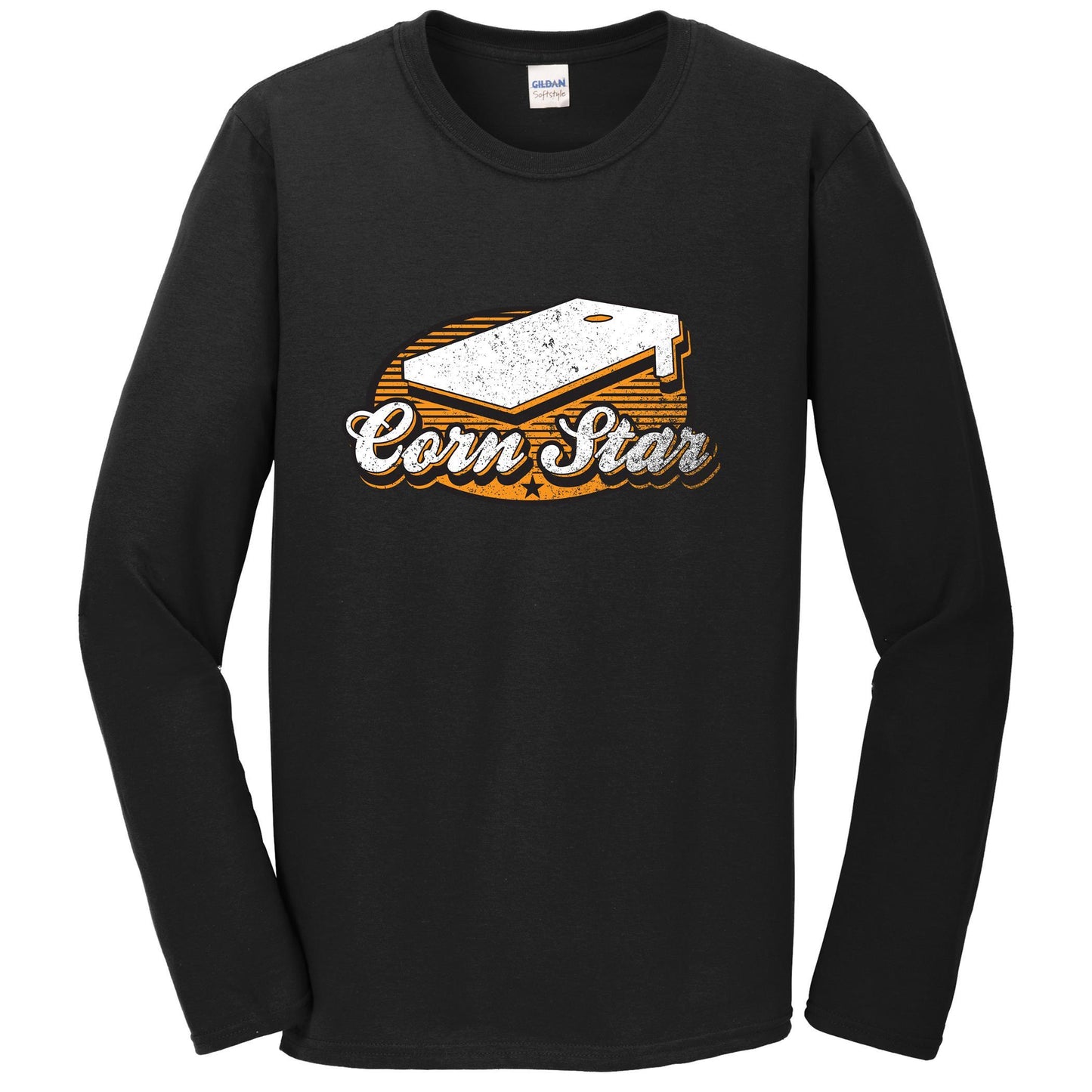 Corn Star Funny Cornhole Tournament Long Sleeve Shirt