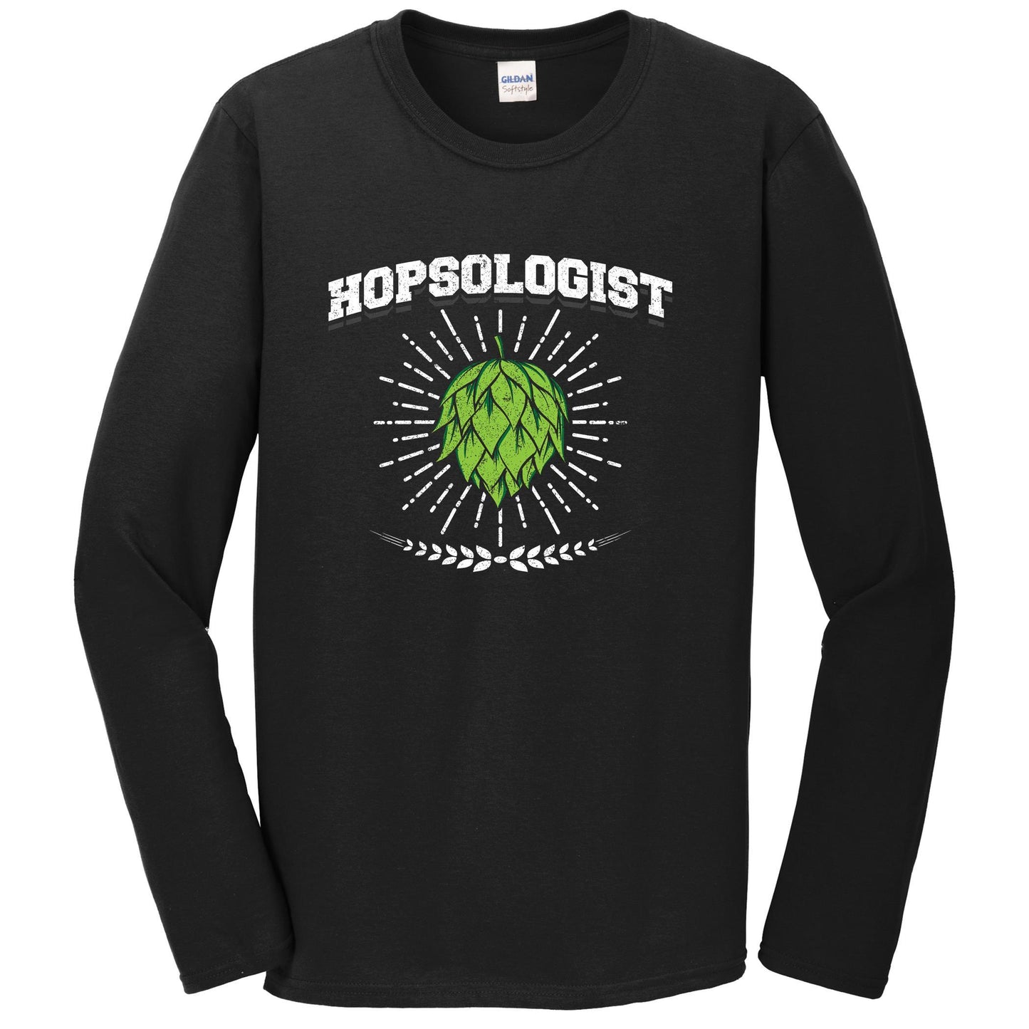 Hopsologist Funny Beer Snob Craft Beer Drinking Long Sleeve Shirt