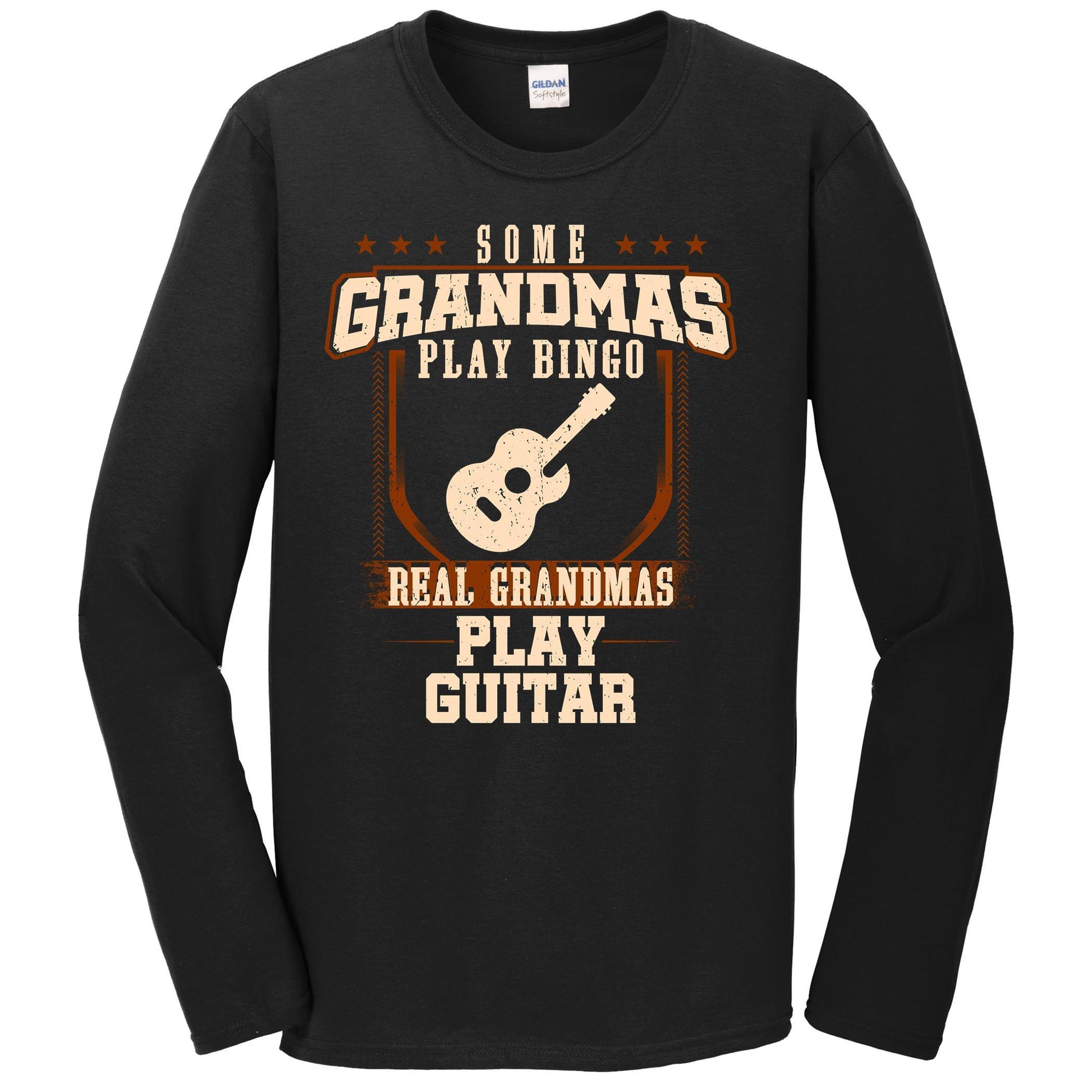 Some Grandmas Play Bingo Real Grandmas Play Guitar Long Sleeve Shirt