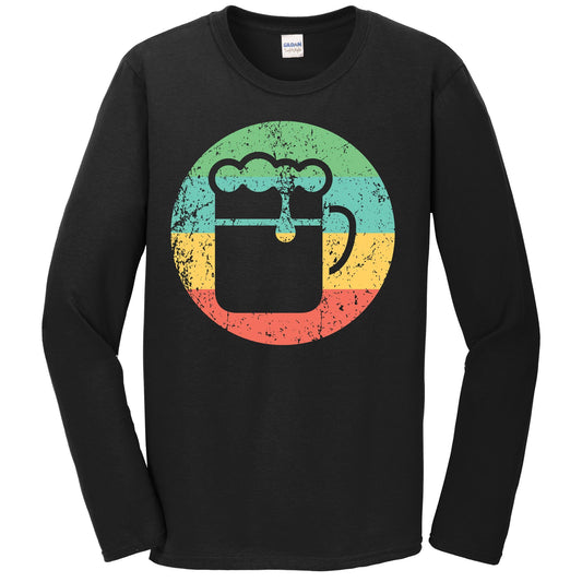 Craft Beer Drinker Long Sleeve Shirt - Retro Beer Glass T-Shirt