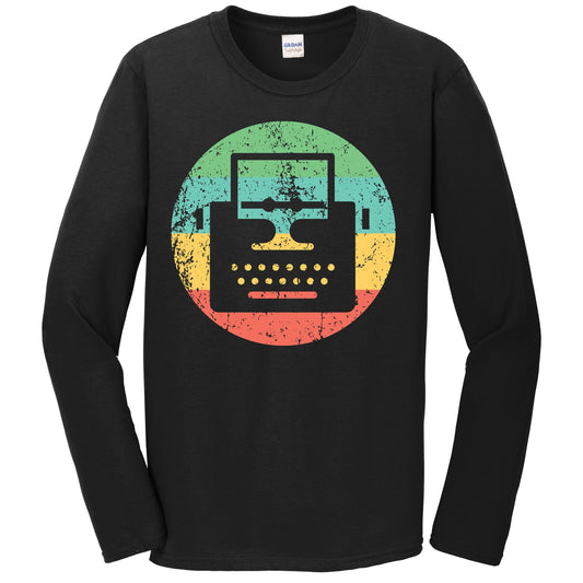 Writer Long Sleeve Shirt - Vintage Retro Typewriter T-Shirt