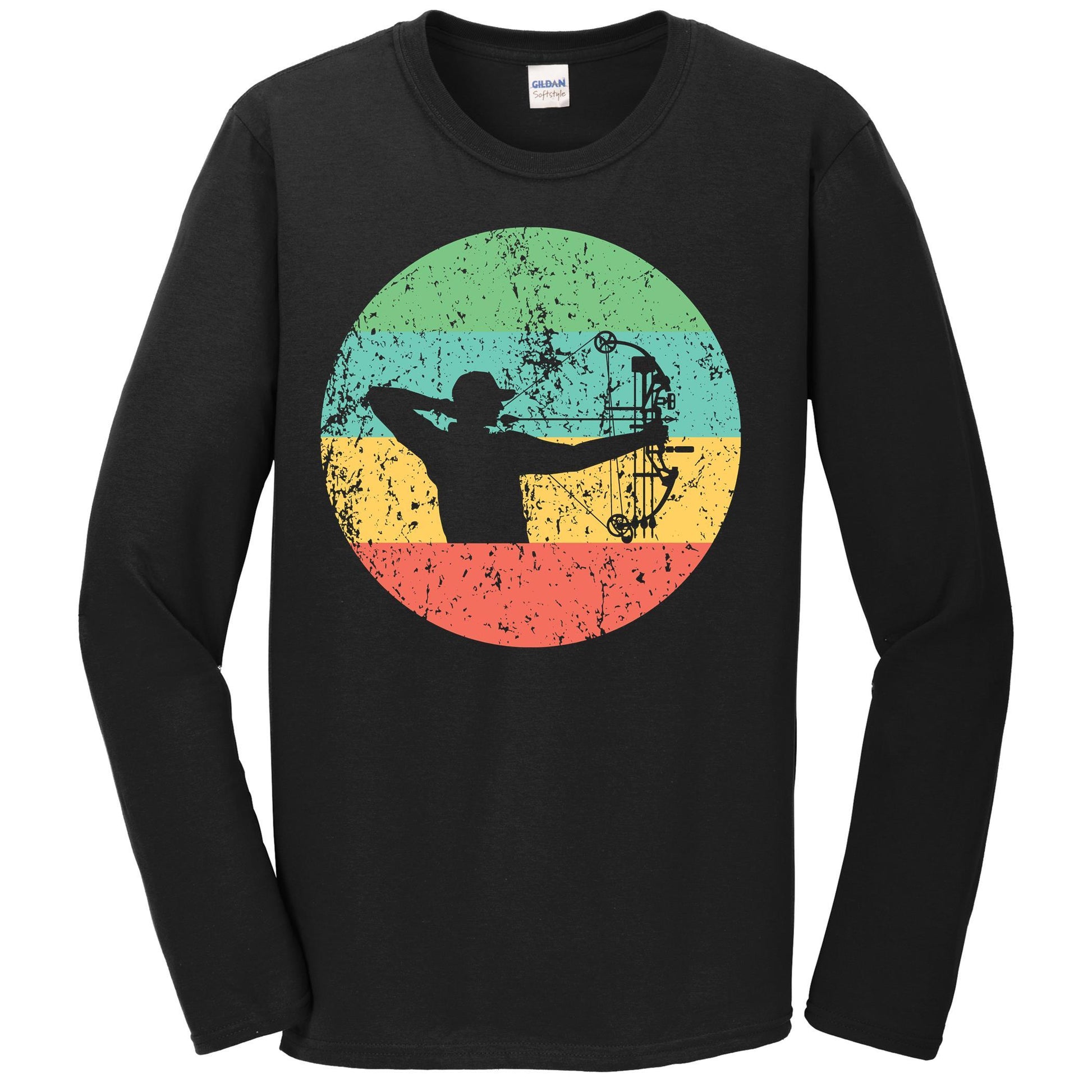 Bow Hunting Long Sleeve Shirt - Vintage Retro Archery T-Shirt